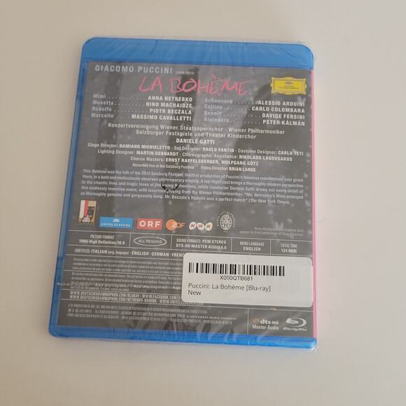 PUCCINI La Boheme Blu-ray Anna Netrebko Piotr Beczala, Nino Machaidze New sealed - Picture 3 of 6